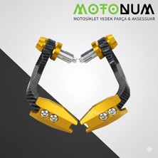 Motonum Dohan x 50 Manet Koruma Karbon Desenli-Sarı DETAYLI-MKM05012