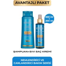 Restorex Hyaluronic & Glycolic Acid Nemlendirici Onarıcı Sıvı Saç Kremi + Şampuan