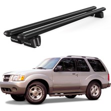 Today Auto Pençe Ford Explorer (2001-2010) Uyumlu Siyah Ara Atkı 135CM Port Bagaj Tavan Barı