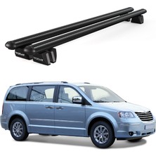 Today Auto Pençe Chrysler Voyager (2006-2014) Uyumlu Siyah Ara Atkı 135CM Port Bagaj Tavan Barı