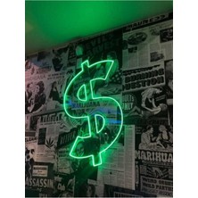 Dolar Şekilli Neon Pleksi Tabela
