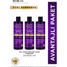 Bioblas Biotin & Kafein Saç Dökülmesine Karşı Şampuan 3 x 400 ml