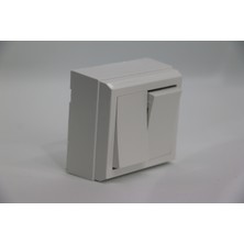 İNWATT Sıva Üstü Komütatör Beyaz