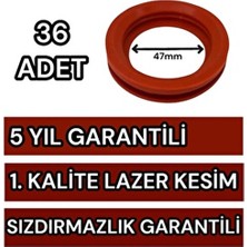 By Aksan 47 mm Silikon Conta Kiremit Kırmızı Vakum Tüplü Güneş Enerjisi Contası 36 Adet
