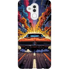 Lelia Huawei Mate 20 Lite Uyumlu Baskılı Şeffaf Telefon Kılıfı | Koleksiyon: Turboline Streetworks