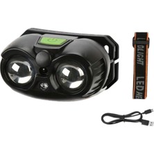 Kenko Iki Gözlü Fonksiyonlu Kafa Lambası Baş Feneri L-01