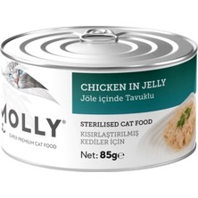 Molly Jöle Içinde Tavuklu Kısırlaştırılmış Kedi Konservesi 85 gr