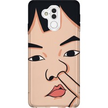 Lelia Huawei Mate 20 Lite Uyumlu Baskılı Şeffaf Telefon Kılıfı | Koleksiyon: Memecraft Studio