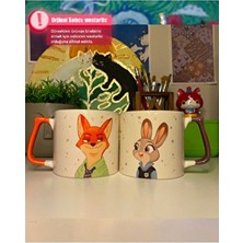 Westartic Zootropolis Nick ve Judy 2’li Çift Sevgili Kupası Bardak Kahve Çay Fincanı
