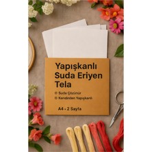 Liva Craft Yapışkanlı Suda Eriyen Tela - A4 x 2 Sayfa