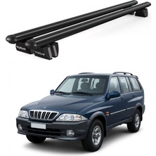 Today Auto Pençe Ssangyong Musso (1996-2005) Uyumlu Siyah Ara Atkı 135CM Port Bagaj Tavan Barı