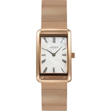 Obaku Denmark V311LXVWMV Quartz Altın Rengi Hasır Kordon 24 mm Kadın Kol Saati