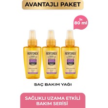 Restorex Speed Strong Onarıcı Saç Bakım Yağı 3 x 80 ml