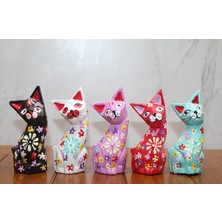 Konyax Ahşap 5'li Kedi Seti Seri 2