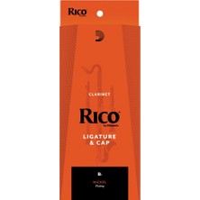 D'addario Woodwinds RCL1N Rico Bb Klarnet Bek Bileziği ve Kapak Seti | Nikel Kaplama Standart Set