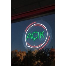 Açık Neon LED Dekoratif Duvar Yazısı Tabelası Aydınlatması Gece Lambası