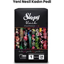 Sleepy Black Premium Plus Hijyenik Günlük Kadın Pedi Normal 24 Adet
