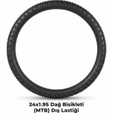 Güçlü Bisiklet Motosiklet 24 Jant Dış Lastik - 24X1.95 Mtb Dağ Bisikleti Dişli Dış Lastik - 1 Adet
