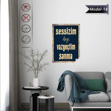 Akıllı Kağıt Statik Tutunma Özellikli Tablo - Poster Mizah (Model -14)