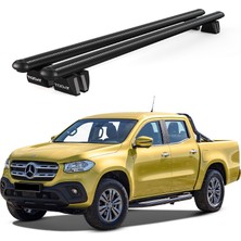 Today Auto Pençe Mercedes-Benz x Class (2017-2020) Uyumlu Siyah Ara Atkı 135CM Port Bagaj Tavan Barı