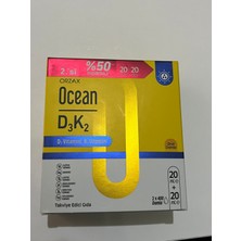 Orzax Ocean Vitamin D3K2 Damla 20 ml 2'li Avantaj Paket Yeni Ambalaj
