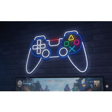 Neonled Konsol Gamepad-Oyun Kolu Neon LED Figür Dekoratif Aydınlatma (44X70 Cm)
