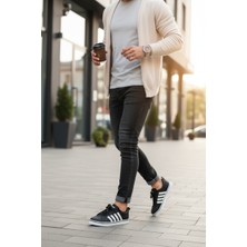 Enoch Court 3.0 Model Üç Bant Detaylı ve Kontrast Tabanlı Erkek Casual Sneaker