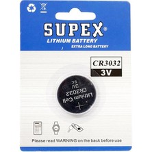 Supex CR3032 3 Volt Lityum Pil Tekli