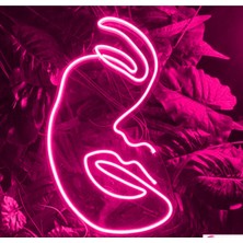 Yarım Yüz Neon LED Tasarımı