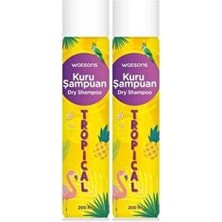 Watsons Kuru Şampuan Tropik 200 ml 2'li Set