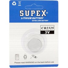 Supex CR2325 3 Volt Lityum Pil Tekli
