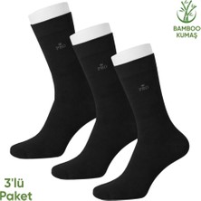Savage Bambu Erkek Soket Çorap - 3 Çift - Dikişsiz - Biga - 17619 - Set 3