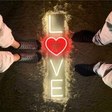 Neon LED Love Yazısı Pleksi
