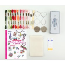 Liva Craft Mini Kanaviçe Seti - Kalpler Kuşlar Çiçekler