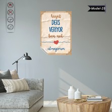 Akıllı Kağıt Statik Tutunma Özellikli Tablo - Poster Mizah (Model -25)