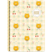 Keskin Color Keskin A4 Kareli Karton Kapak Kawaii Defter - Ayıcık