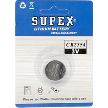 Supex CR2354 3 Volt Lityum Pil Tekli