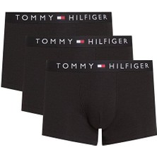 Tommy Hilfiger Erkek Siyah 3’lü Rib Trunk Boxer UM0UM03622