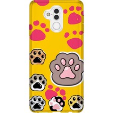 Lelia Huawei Mate 20 Lite Uyumlu Baskılı Şeffaf Telefon Kılıfı | Koleksiyon: Pawprint Stories