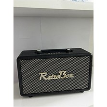 Acl Retro Ahşap Görünümlü 20W Bluetooth Hoparlör ve Müzik Kutusu - Nostaljik Radyo