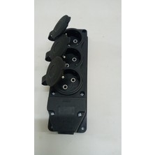 Orel Kauçuk 3'lü Monofaze Grup Priz 220-250 V (16A) Ce-Iso 9001