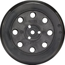 Aesco Professional Schleifteller (Ø 125 Mm, Mittelhart, Zubehör Exzenterschleifer), Schwarz, Weiß