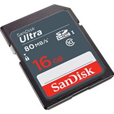 Sandisk 16GB Ultra SDHC Kart ve SDXC Kart 80MB/s Hız Parametreleri ile Yüksek Performans SDSDUNS-016G-GN3IN