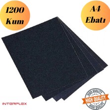 mobilyap Interflex - 1200 Kum Kağıt Zımpara Su Zımparası Sarı Leke Banyo Mutfak 1.kalite Sulu Kuru Yüzey