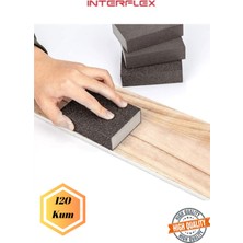 Interflex 120 Sünger Zımpara Ahşap Mobilya Çik Metal Tencere Tava Hobi Takoz Zımparası Islak Kuru
