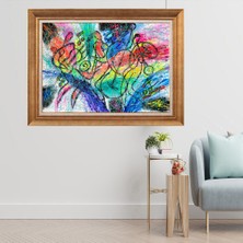 Giyense Altın Varaklı Çerçeveli Paspartulu  Tablo CRD758