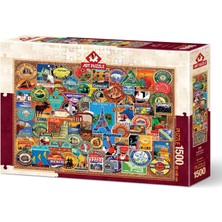 Aesco Dünya Gezgini 1500 Parça Puzzle