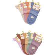 Dündar Plus Kadın Modal Soket(Konç) Çorap Seti (6'lı Set ) - Terletmez & Koku Yapmaz Açık Asorti