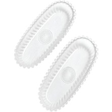 Aesco Mta -Tech 2’li Cam Çerezlik Seti – Oval Şık Tasarım, Baloncuk Kenarlı – Meyve, Tatlı, Kahvaltı ve Meze Servisi Için Zarif Sofra & Dekoratif Tabak Seti