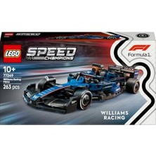 Aesco Speed Champions Williams FW46 F1 Yarış Arabası 77249 – 10 Yaş ve Üzeri Kız ve Erkek Çocukları ile Yetişkin Motorseverler Için Sürücü Minifigürü Içeren Yapım ve Sergileme Seti (263 Parça)